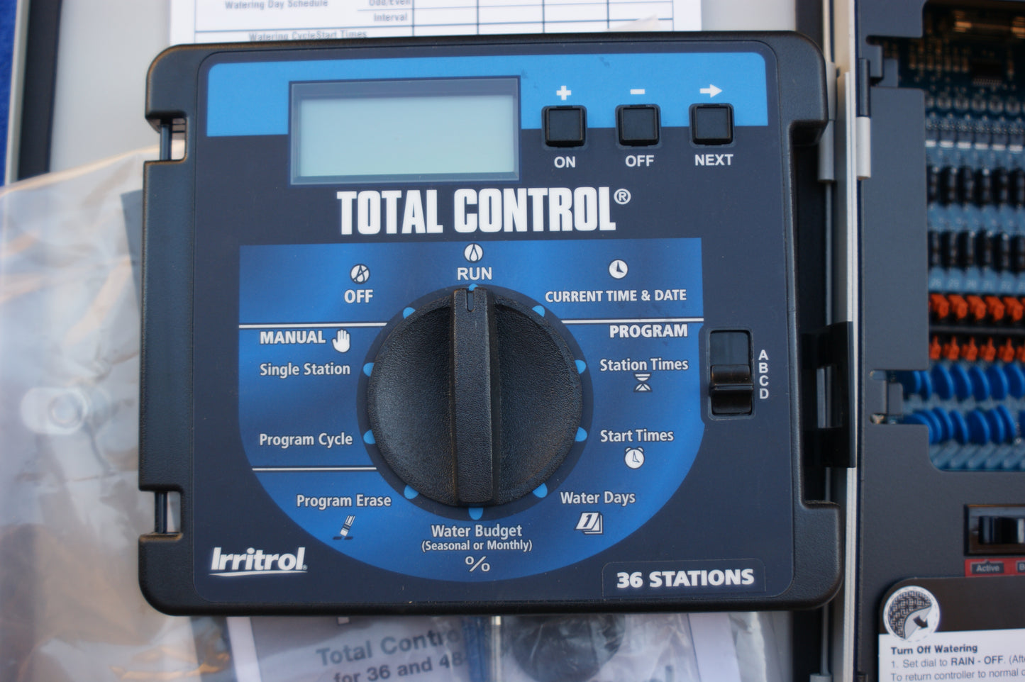 Irritrol Total Control TC-36EX-R 36 Station Exterior / Interior with Metal Wall Cabinet