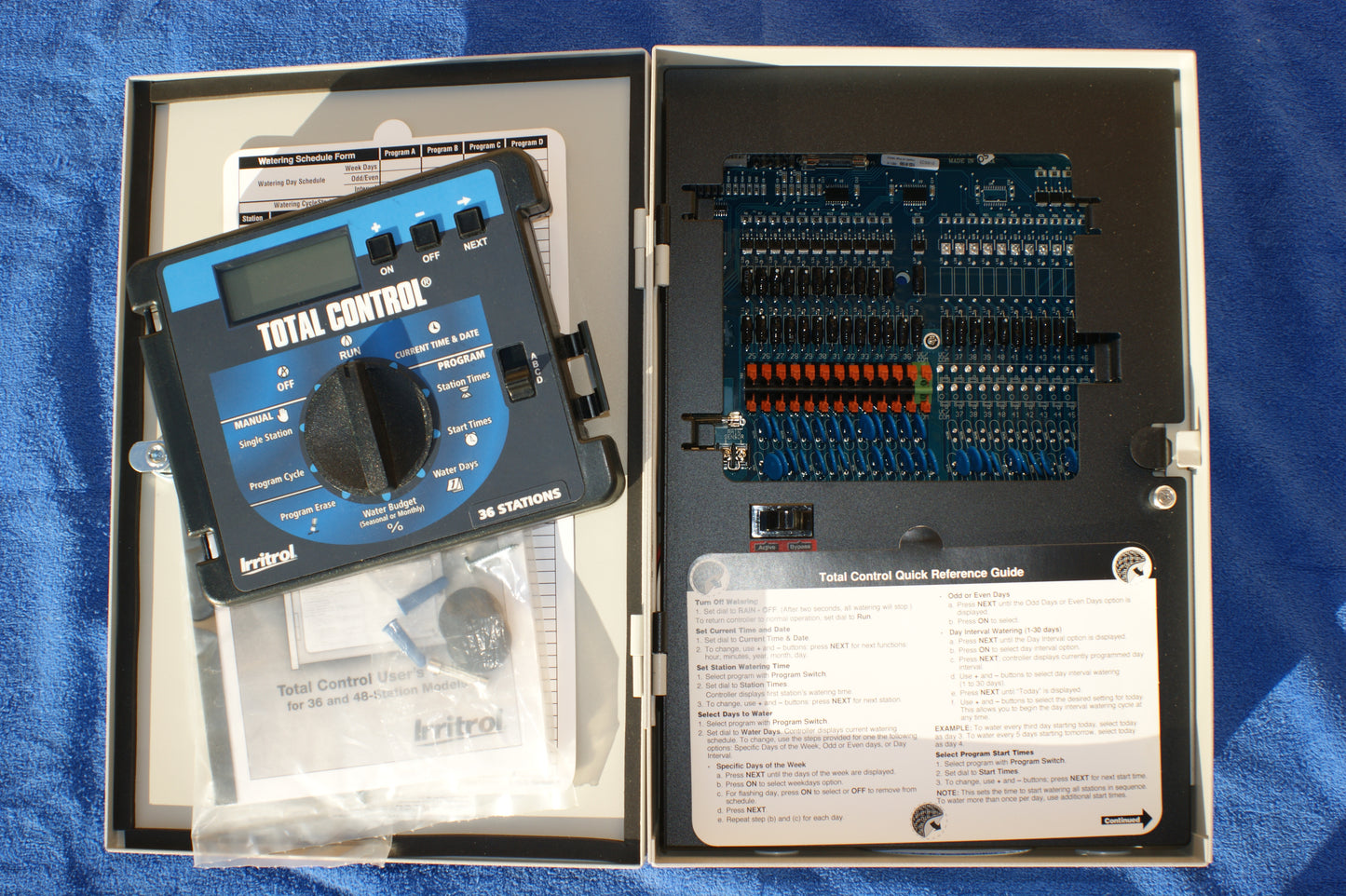 Irritrol Total Control TC-36EX-R 36 Station Exterior / Interior with Metal Wall Cabinet